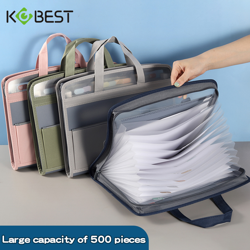 Document Scanner Portable - A4 ポータブルジッパーオルガンバッグポータブルキャンバスデータストレージフォルダー多層大容量