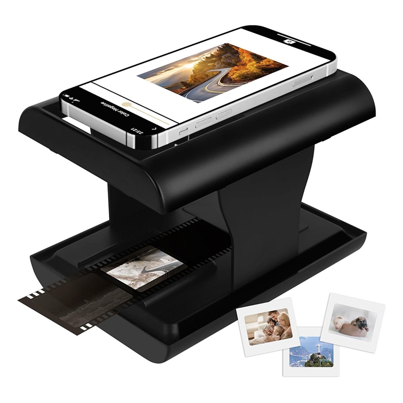 Document Scanner Portable - モバイルフィルムおよびスライドスキャナー、35mmスライドおよびネガティブスキャナー、LEDバックライト付き、OldfilmからJPGへ、編集をサポート