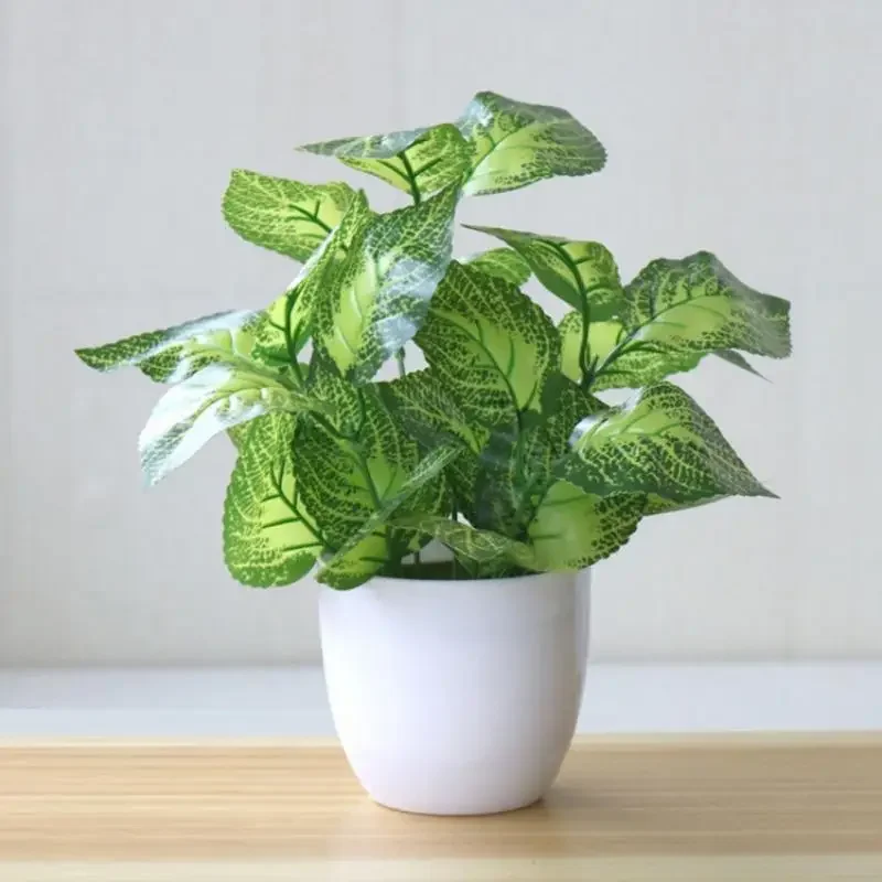 Home Office Layout - 人工観葉植物、盆栽、造花、家庭用装飾品、植木鉢、オフィス装飾、リビングルーム装飾