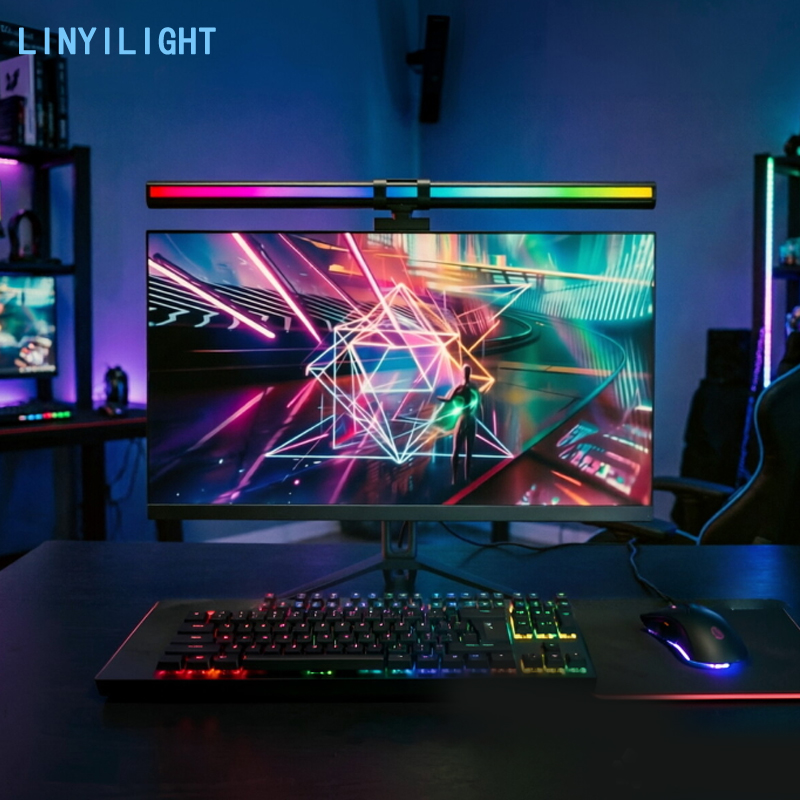 60/80 センチメートル RGB ライト LED モニター - Home Office Work Table のレビューと価格