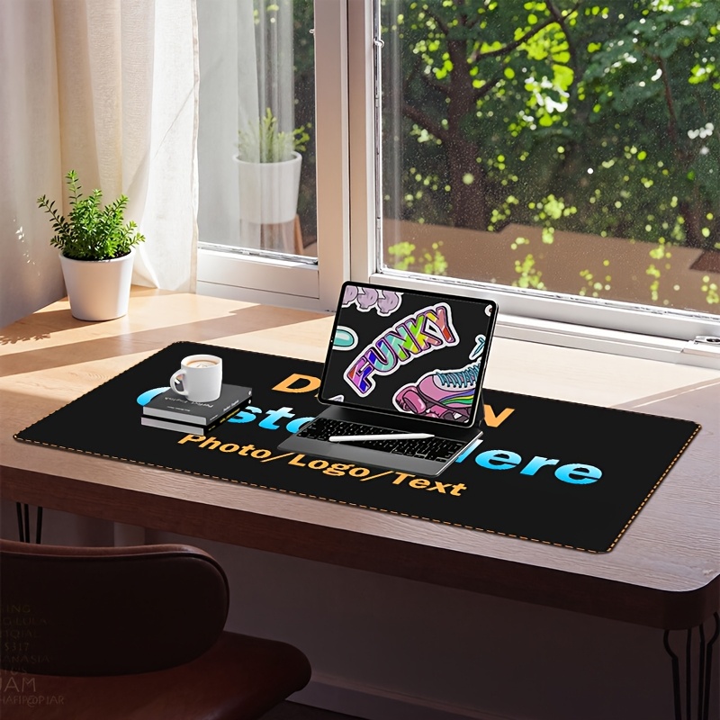 オリジナルデザインのマウスパッド。ロゴや写真を入れてカスタマ - Home Office Logo のレビューと価格