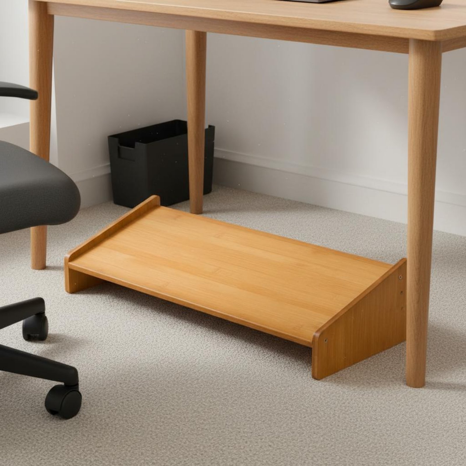 デスク下フットレスト 幅広表面 オフィス用フットスツール 角 - Ergonomic Office Chair のレビューと価格