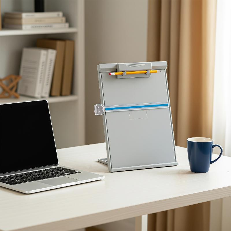 クリップ付きで高さ調節可能なA4サイズの書類スタンド。机上で - Document Holder Stand のレビューと価格