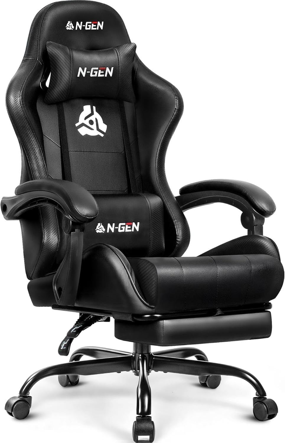 フットレスト付きゲーミングチェア、ランバーサポート、ホームオ - Ergonomic Office Chair のレビューと価格