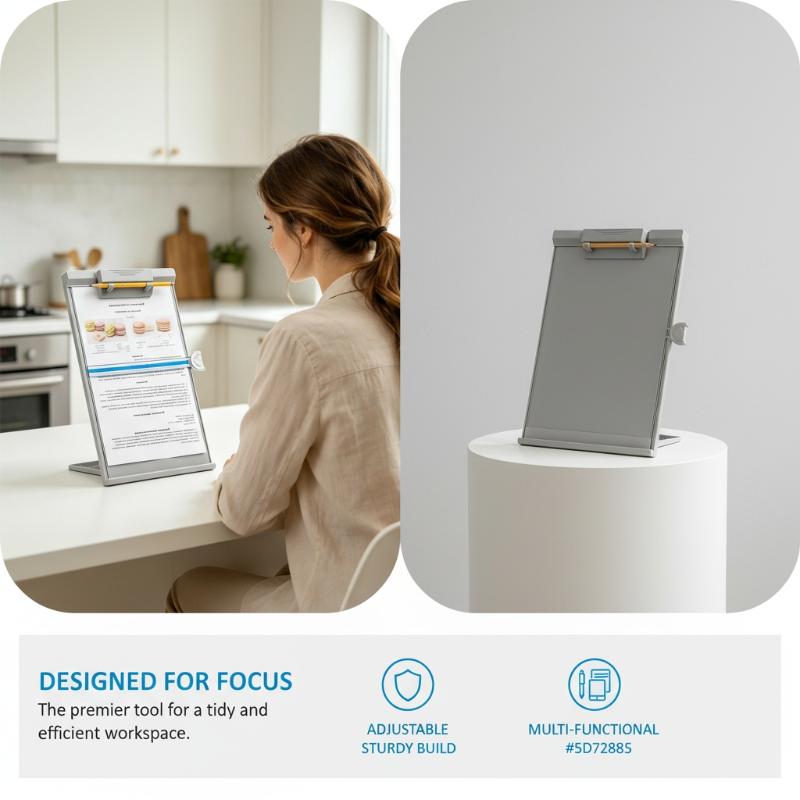 デスク用、高さ調節可能な書類スタンド。A4サイズの書類やレタ - Document Holder Stand のレビューと価格