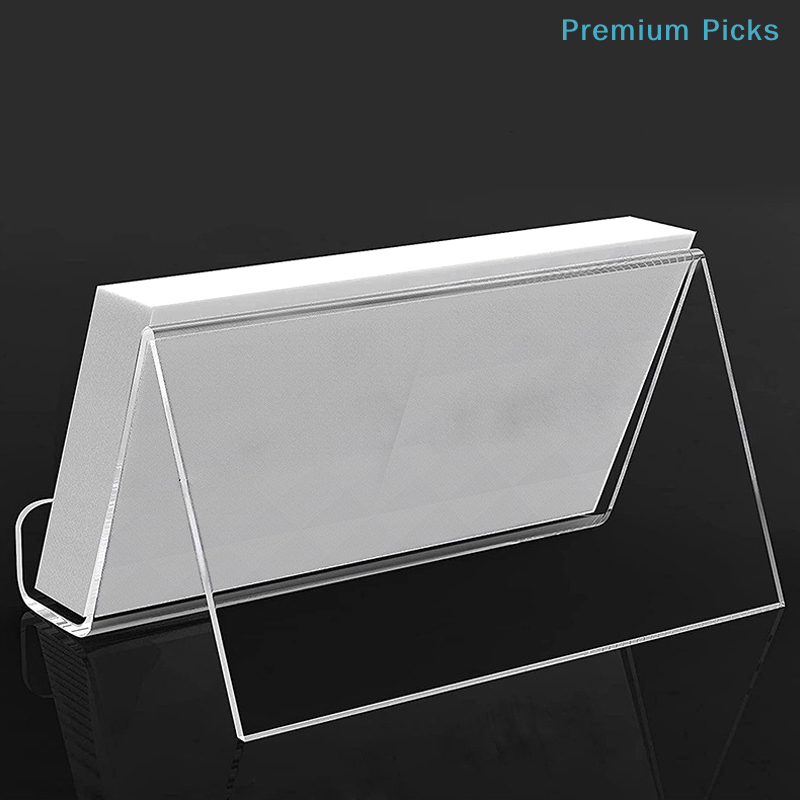 ポータブル透明アクリル製デスクトップ名刺ホルダー テーブルデ - Document Holder Stand のレビューと価格