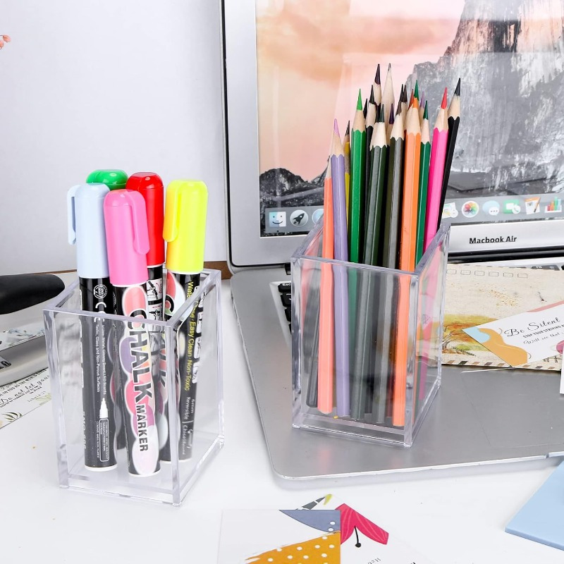 12個入り クリアアクリル製 化粧ブラシ収納ホルダー オーガ - Home Office Work Table のレビューと価格
