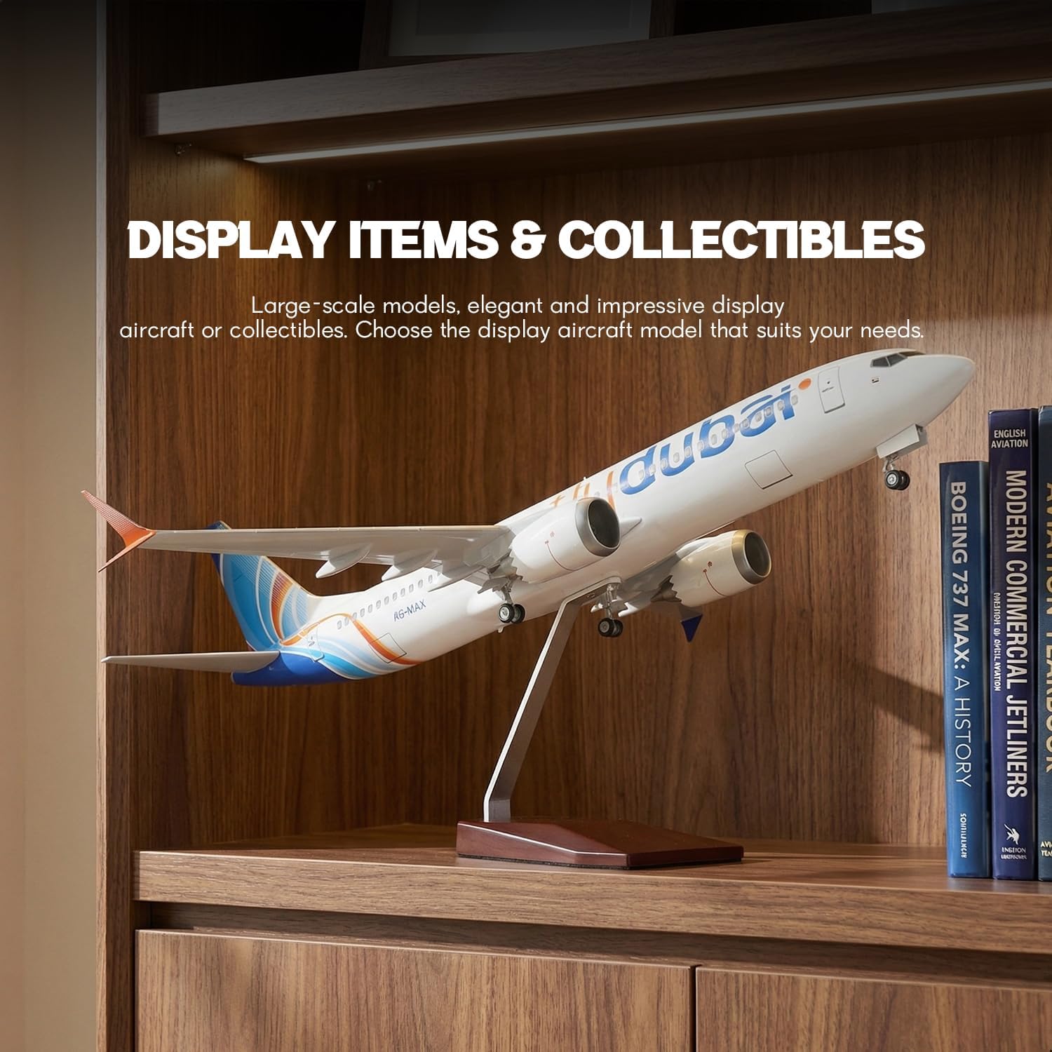 1/85 スケール ドバイ B737 樹脂ダイキャスト飛行機 - Home Office Dubai のレビューと価格